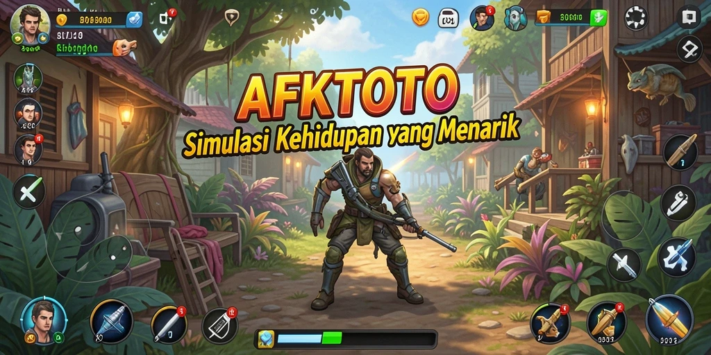 Tampilan gameplay menarik di AFKTOTO yang menunjukkan interaksi sosial.
