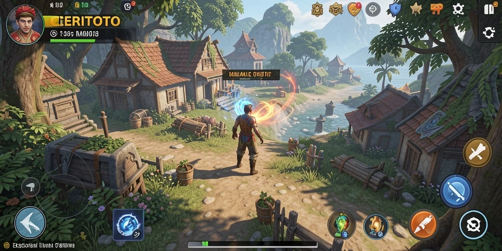 Tampilan gameplay Open World yang memukau dan mendebarkan di CERITOTO.