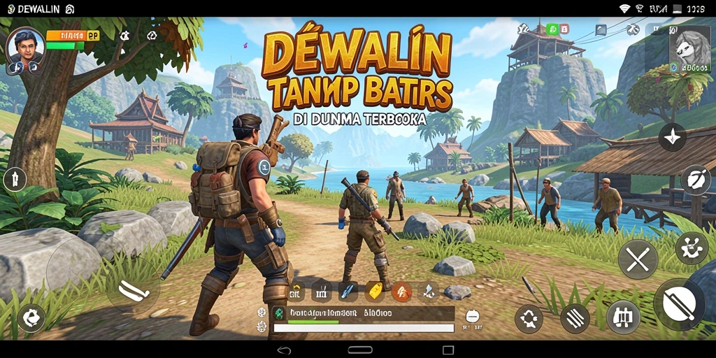 Screenshot dari gameplay DEWALIN yang menunjukkan eksplorasi dunia terbuka.