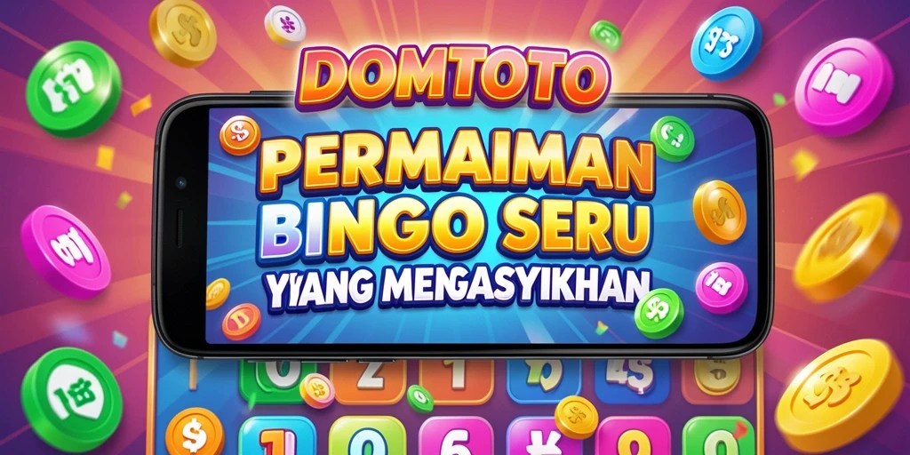 Tampilan utama DOMTOTO dengan gameplay Bingo yang seru.