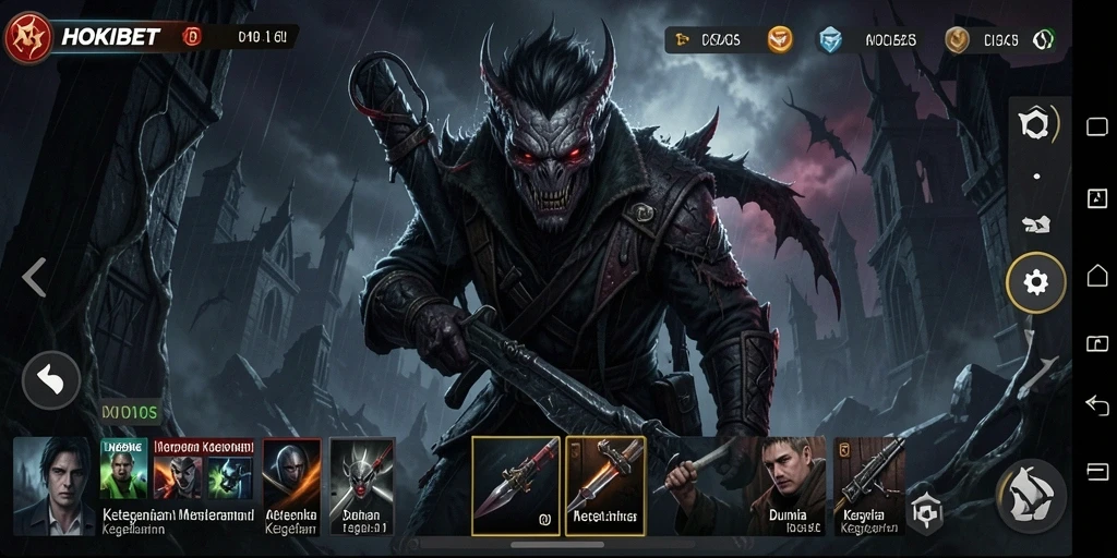 Tangkapan layar HOKIBET menunjukkan momen menyeramkan di gameplay.