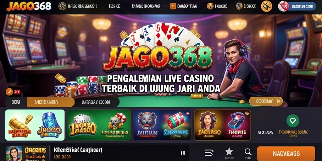 Tampilan gameplay Live Casino yang interaktif dan real-time.