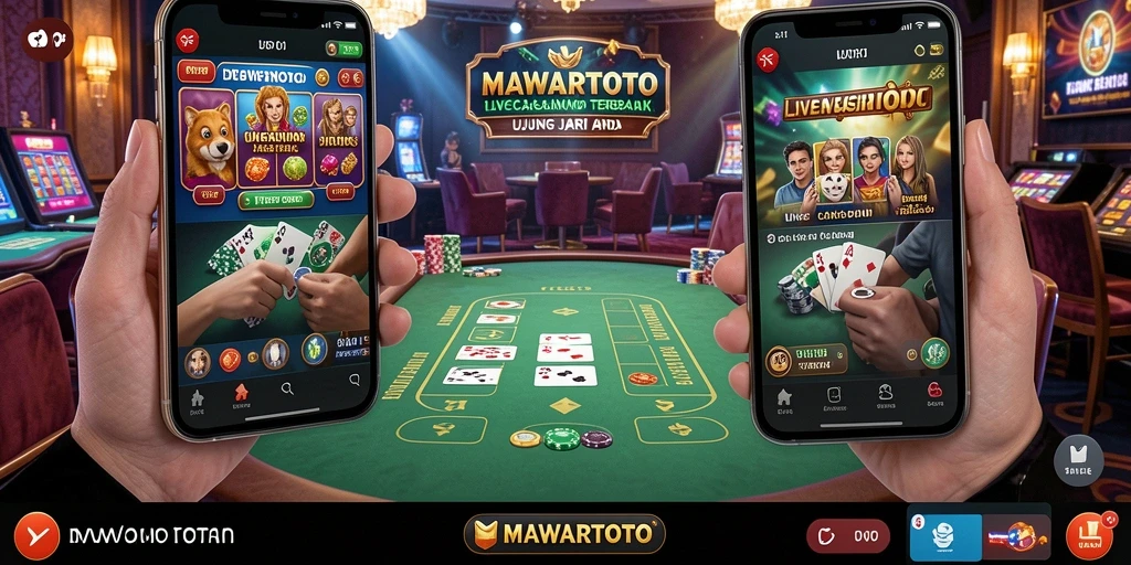 Gameplay menarik dan interaktif di aplikasi MAWARTOTO Live Casino.