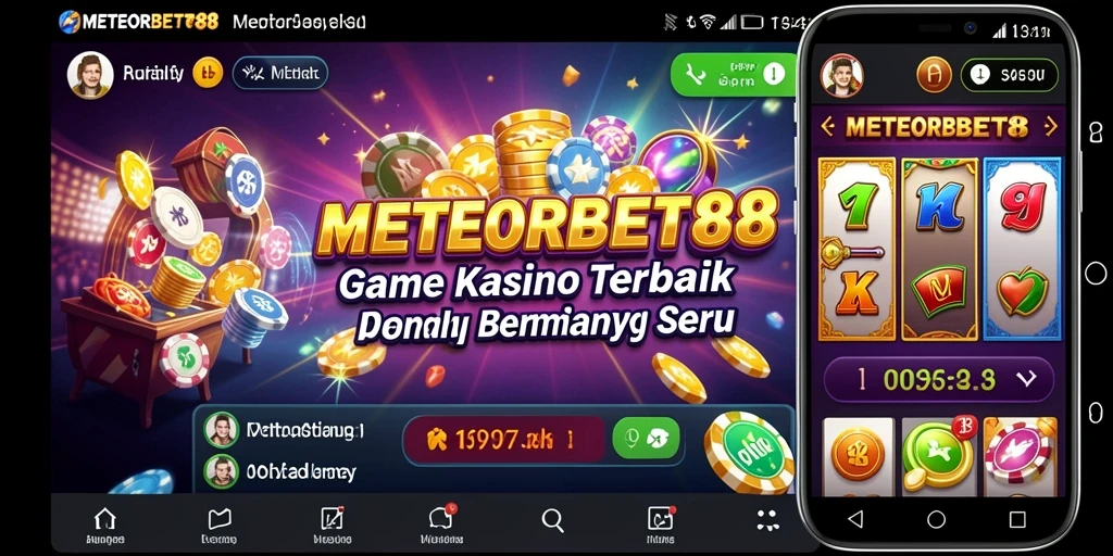 Screenshot METEORBET88 menampilkan keseruan permainan Kasino yang menarik.