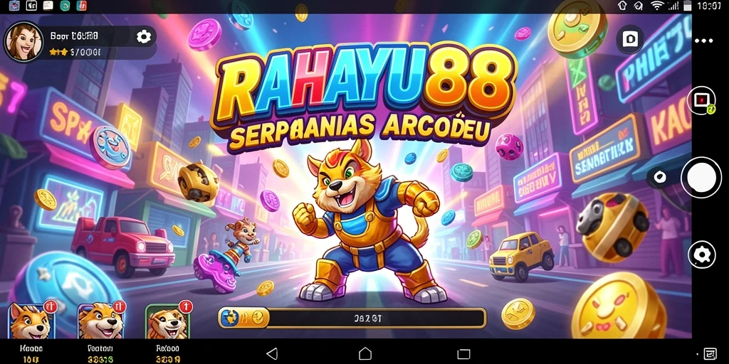 Tampilan gameplay seru RAHAYU88 dengan karakter menarik.
