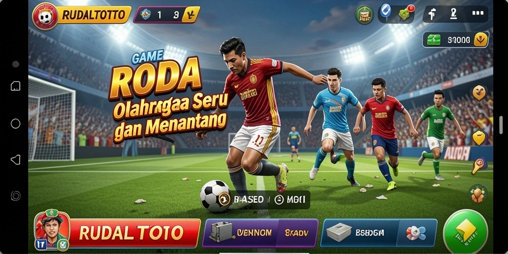 Tampilan gameplay RUDALTOTO yang penuh aksi dan tantangan olahraga.