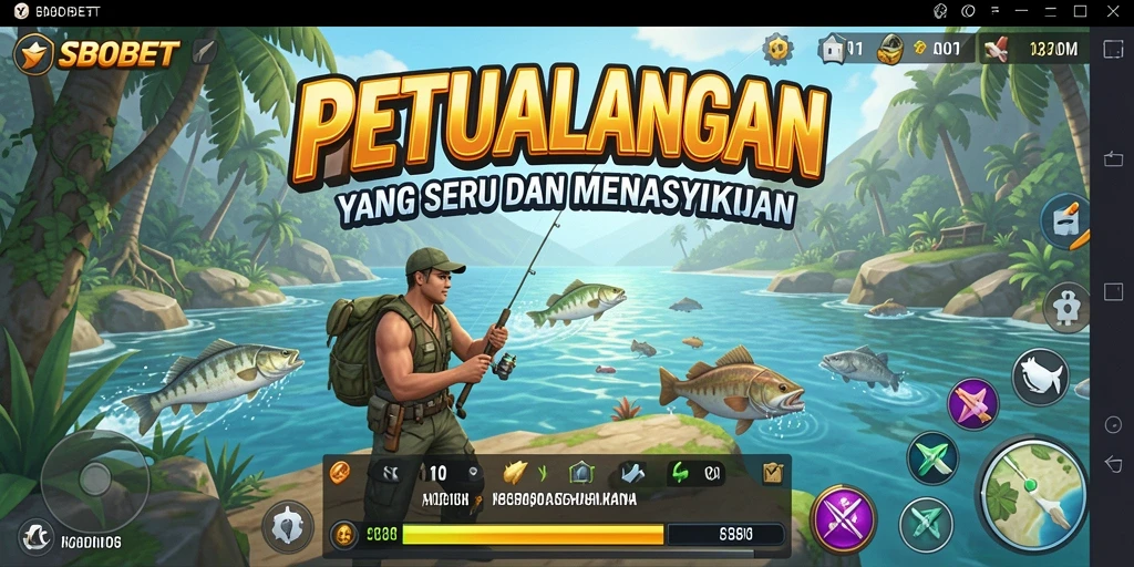 Screenshot SBOBET menampilkan aksi memancing yang seru dan grafis yang menakjubkan.