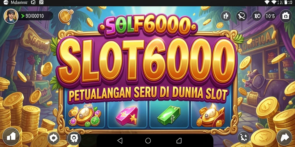 Tampilan gameplay SLOT6000 yang seru dan menarik.