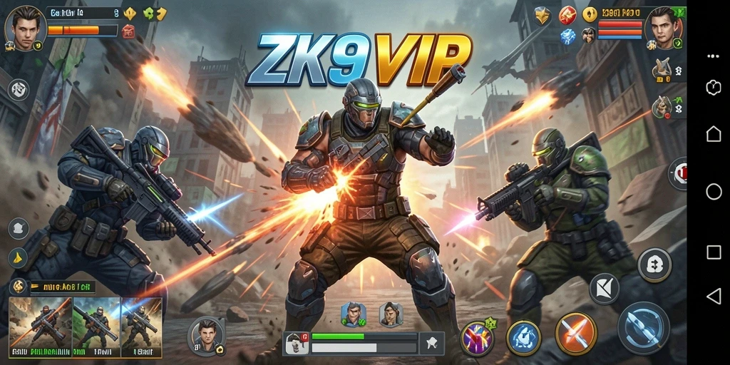 Gameplay mendebarkan dinamis di ZK9VIP dengan aksi bertempo cepat.