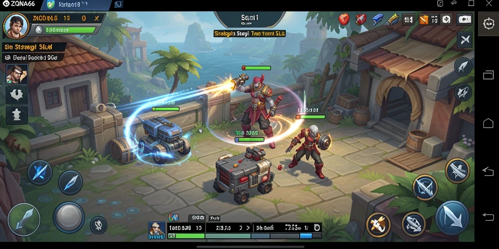 Tampilan gameplay ZONA66 yang menegangkan dan strategis.